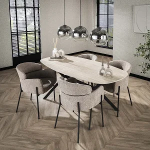 Eetkamertafel 180 Ceramic – Ceramic Travertine