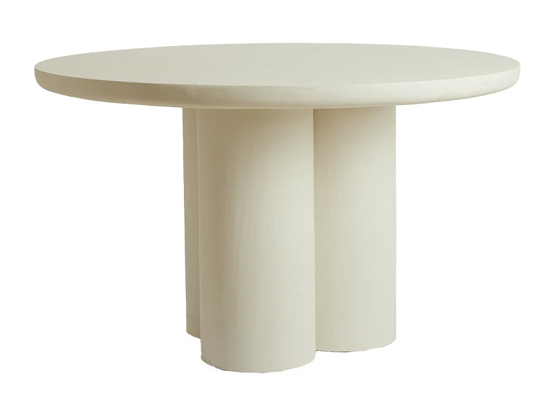 Eettafel MIZUHO - Ø130x78cm - Wit