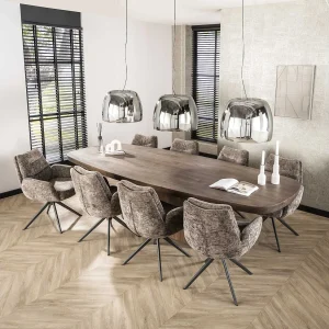 Eetkamertafel 300 Arcadia Oval – Massief Acacia Drift Brown