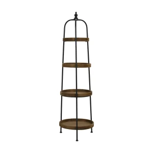 Etagere KARSON – Ø48x167cm – Bruin