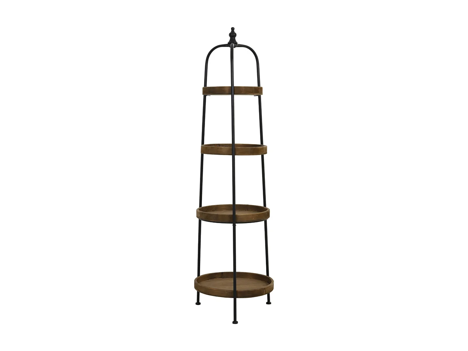 Etagere KARSON - Ø48x167cm - Bruin