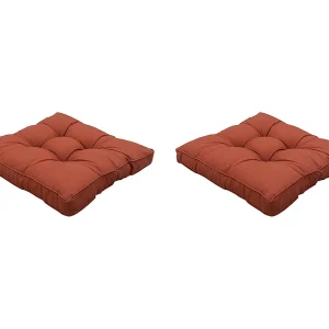 Florance Zitkussen Panama terra – Ca. 73×73 cm – Set van 2 Florance Zitkussen Panama terra – Ca. 73×73 cm – Set van 2