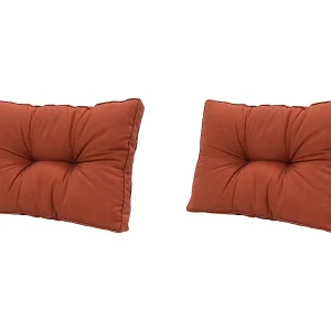 Florance Rugkussen Panama terra – Ca. 43×60 cm – Set van 2 Florance Rugkussen Panama terra – Ca. 43×60 cm – Set van 2