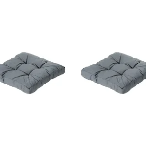 Florance Zitkussen Rib grey – Ca. 73×73 cm – Set van 2 Florance Zitkussen Rib grey – Ca. 73×73 cm – Set van 2