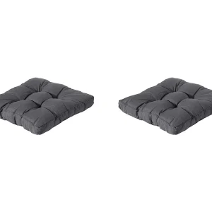 Florance Zitkussen Panama grey – Ca. 73×73 cm – Set van 2 Florance Zitkussen Panama grey – Ca. 73×73 cm – Set van 2
