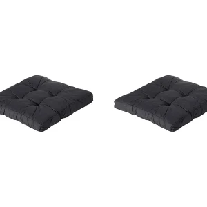Florance Zitkussen Basic black – Ca. 60×60 cm – Set van 2 Florance Zitkussen Basic black – Ca. 60×60 cm – Set van 2
