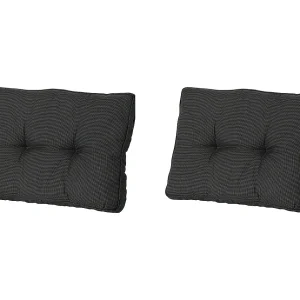 Florance Zitkussen Rib black – Ca. 43×60 cm – Set van 2 Florance Zitkussen Rib black – Ca. 43×60 cm – Set van 2