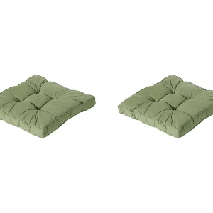 Florance Zitkussen Basic green – Ca. 60×60 cm – Set van 2 Florance Zitkussen Basic green – Ca. 60×60 cm – Set van 2