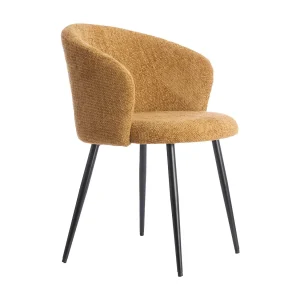 Eetkamerstoel RADAJA – Ø58x78cm – Geel – Set van 2 Eetkamerstoel RADAJA – Ø58x78cm – Geel – Set van 2