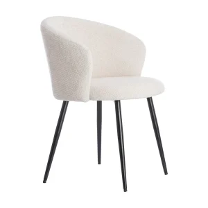 Eetkamerstoel RADAJA – Ø58x78cm – Wit – Set van 2 Eetkamerstoel RADAJA – Ø58x78cm – Wit – Set van 2