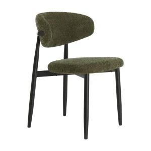 Eetkamerstoel ENIOLA – 54x52x76cm – Groen – Set van 2 Eetkamerstoel ENIOLA – 54x52x76cm – Groen – Set van 2