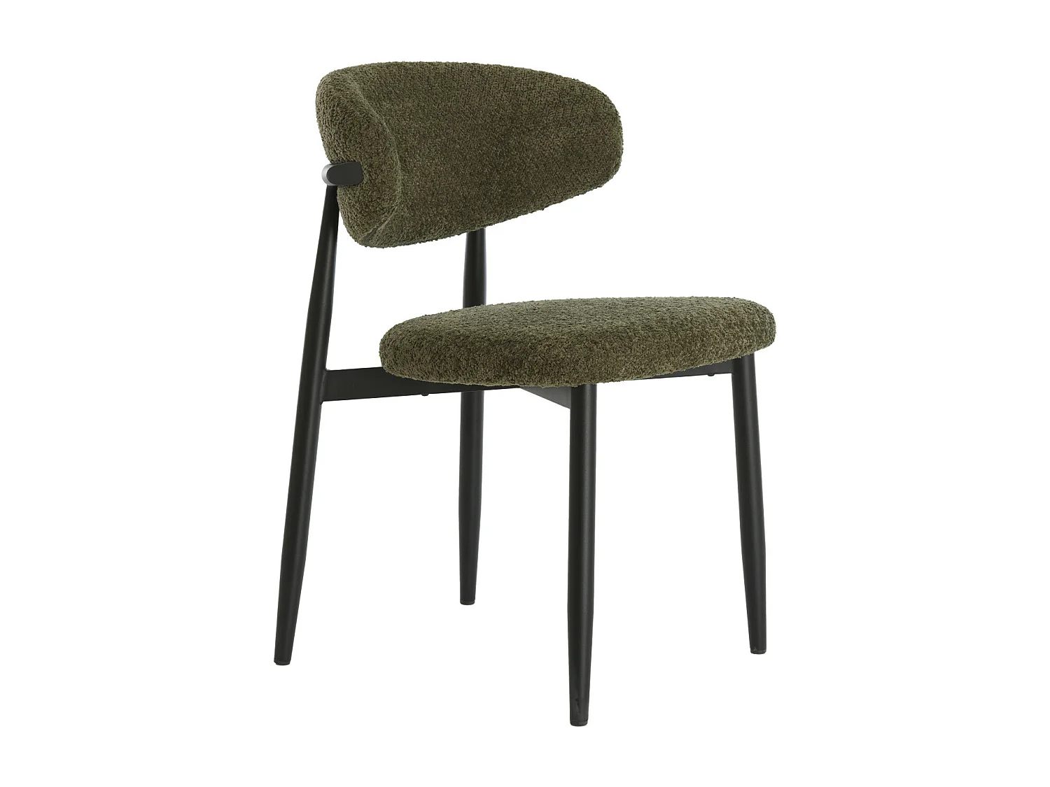 Eetkamerstoel ENIOLA - 54x52x76cm - Groen - Set van 2