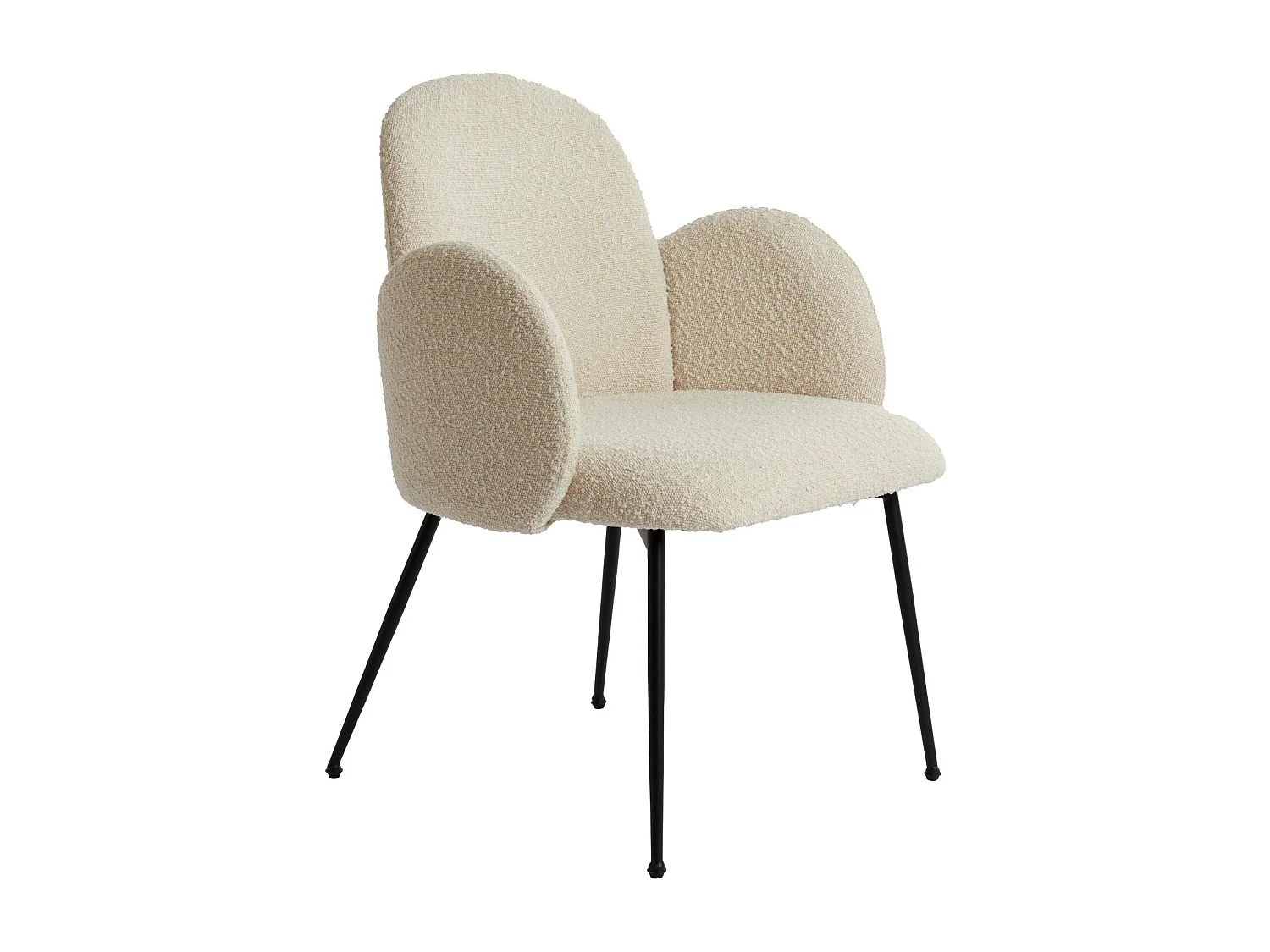 Eetkamerstoel CHIBA - 59x62x86cm - Wit - Set van 2