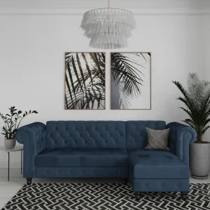 Felix L-vorm Slaapbank Blauw Felix L-vorm Slaapbank Blauw
