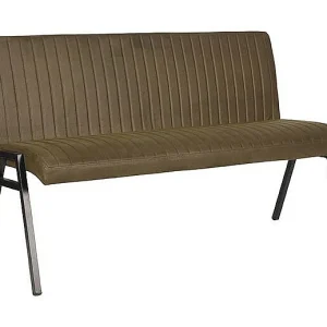 Eetkamerbank Matz – Army green – Microfiber – 145 cm Eetkamerbank Matz – Army green – Microfiber – 145 cm