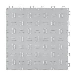 Garagetegels in Elkaar Grijpend, SucceBuy Garagetegels in Elkaar Grijpend Verpakking van 25, 30.5×30.5 cm Zilver Garagetegels in Elkaar Grijpend, SucceBuy Garagetegels in Elkaar Grijpend Verpakking van 25, 30.5×30.5 cm Zilver