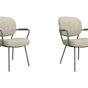 Eetkamerstoel Lausanne – Naturel – Boucle – set van 2 Eetkamerstoel Lausanne – Naturel – Boucle – set van 2