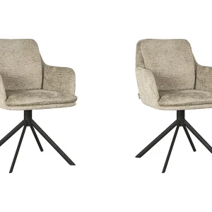 Eetkamerstoel Joy – Beige – Elegance – set van 2