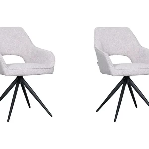 Eetkamerstoel Finley – Naturel – Boucle – set van 2 Eetkamerstoel Finley – Naturel – Boucle – set van 2