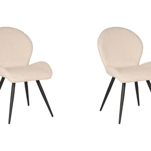 Eetkamerstoel Sky – 51x64x87cm – Ivoor – set van 2 Eetkamerstoel Sky – 51x64x87cm – Ivoor – set van 2