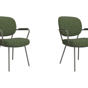 Eetkamerstoel Lausanne – Forest – Boucle – set van 2 Eetkamerstoel Lausanne – Forest – Boucle – set van 2