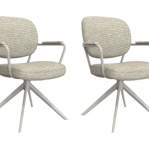 Eetkamerstoel Basel – Naturel – Boucle – set van 2