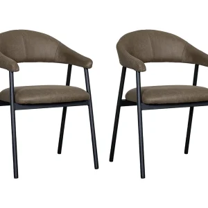 Eetkamerstoel Amaze – Moss – Micro Suede – set van 2