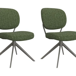 Eetkamerstoel Geneva – Forest – Boucle – set van 2 Eetkamerstoel Geneva – Forest – Boucle – set van 2