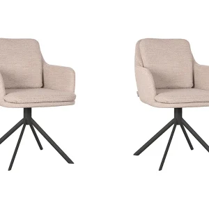 Eetkamerstoel Joy – Naturel – Boucle – set van 2