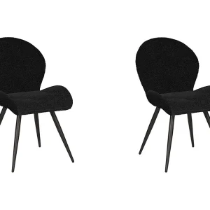 Eetkamerstoel Sky – 51x64x87cm – Zwart – set van 2 Eetkamerstoel Sky – 51x64x87cm – Zwart – set van 2