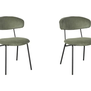 Eetkamerstoel Zack – Forest – Ribcord – set van 2