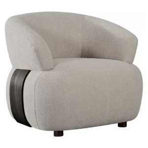 Fauteuil Valenza – Naturel – Stof – Zwart hout – 79x83x73 cm Fauteuil Valenza – Naturel – Stof – Zwart hout – 79x83x73 cm