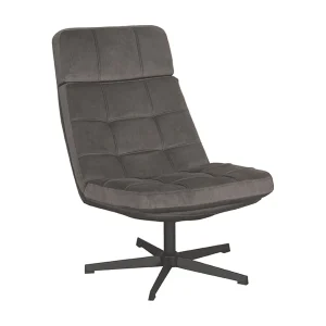Fauteuil Alvar – Antraciet – Cosmo – 57x53x83 cm Fauteuil Alvar – Antraciet – Cosmo – 57x53x83 cm