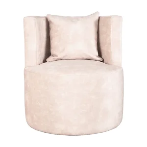 Fauteuil Evy 65x65x75 cm – Naturel – Velours Fauteuil Evy 65x65x75 cm – Naturel – Velours
