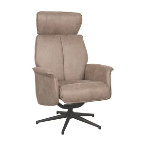 Fauteuil Verdal – Taupe – Micro Suede – 79x77x109 cm Fauteuil Verdal – Taupe – Micro Suede – 79x77x109 cm