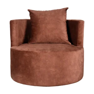 Fauteuil Evy 90x90x75 cm – Rust – Velours Fauteuil Evy 90x90x75 cm – Rust – Velours