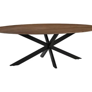 Eetkamertafel James – Naturel – Mangohout – 240 cm – Ovaal
