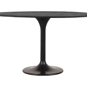 Eettafel Otto – Zwart – Mangohout – 130x130x75 cm Eettafel Otto – Zwart – Mangohout – 130x130x75 cm