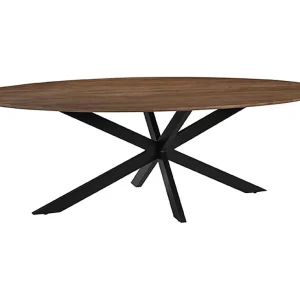 Eetkamertafel James – Naturel – Mangohout – 210 cm – Ovaal