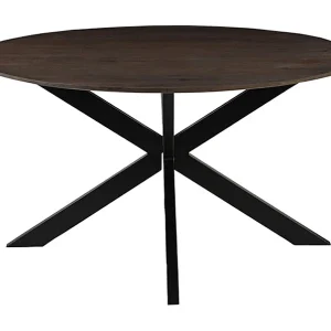 Eetkamertafel Otis – Espresso – Mangohout – 140 cm – Rond Eetkamertafel Otis – Espresso – Mangohout – 140 cm – Rond