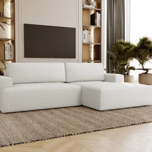 Emporius Boston Hoekbank L-Vorm – bank met slaapfunctie et bedlade – slaapbank 270 cm, rechts, cremé (Memphis 1) Emporius Boston Hoekbank L-Vorm – bank met slaapfunctie et bedlade – slaapbank 270 cm, rechts, cremé (Memphis 1)