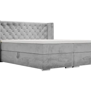 Emporius Valencia Box tweepersoonsbed bed 140×200, bed met opbergruimte – matras en topper – boxspring bed fluweel grijs (Magic Velvet 2217) Emporius Valencia Box tweepersoonsbed bed 140×200, bed met opbergruimte – matras en topper – boxspring bed fluweel grijs (Magic Velvet 2217)