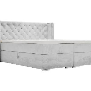 Emporius Valencia Box tweepersoonsbed bed 180×200, bed met opbergruimte – matras en topper – boxspring bed fluweel lichtgrijs (Magic Velvet 2218) Emporius Valencia Box tweepersoonsbed bed 180×200, bed met opbergruimte – matras en topper – boxspring bed fluweel lichtgrijs (Magic Velvet 2218)