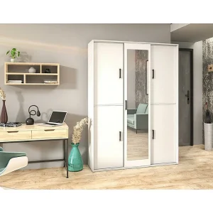 DRAAIDEURKAST Lang 150/205/40 cm 5-deurs wit DRAAIDEURKAST Lang 150/205/40 cm 5-deurs wit
