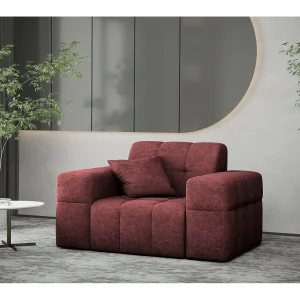 Fauteuil serie NIMES stijlvolle stof Perfect Harmony rode wijn Fauteuil serie NIMES stijlvolle stof Perfect Harmony rode wijn