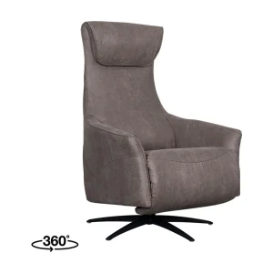 Fauteuil Lund – Taupe – Micro Suede