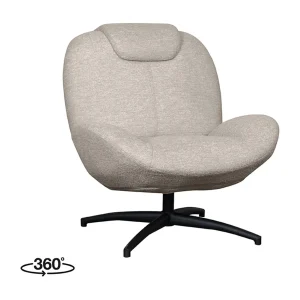 Fauteuil Clayton – Taupe – Stof