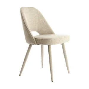 Eetkamerstoel DJESLIN – 57x51x84cm – Grijs – Set van 2 Eetkamerstoel DJESLIN – 57x51x84cm – Grijs – Set van 2