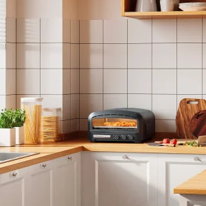 Elektrische pizzaoven van metaal – Zwart – FORNOZIO Elektrische pizzaoven van metaal – Zwart – FORNOZIO