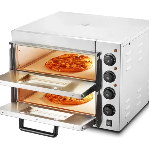 Elektrische Pizza Oven SucceBuy Commercial Geavanceerd voor aanrecht – 40,6 cm Dubbele Etage, RVS, Elektrisch Bakplezier Elektrische Pizza Oven SucceBuy Commercial Geavanceerd voor aanrecht – 40,6 cm Dubbele Etage, RVS, Elektrisch Bakplezier